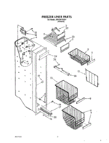 06 - Freezer Liner parts for Whirlpool Refrigerator JWKGN700001 from AppliancePartsPros.com
