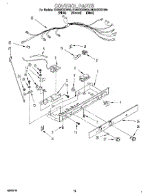 09 - Control, Lit / Optional parts for Whirlpool Refrigerator ED22DKXDW00 from AppliancePartsPros.com