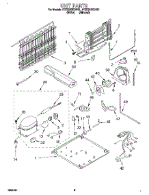 05 - Unit parts for Whirlpool Refrigerator 4YET21DKDN01 from AppliancePartsPros.com