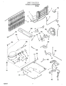 04 - Unit parts for Whirlpool Refrigerator 4ET20NKXFW02 from AppliancePartsPros.com