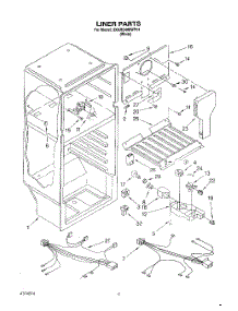 03 - Liner, Lit / Optional parts for Whirlpool Refrigerator 3XARG468WP01 from AppliancePartsPros.com