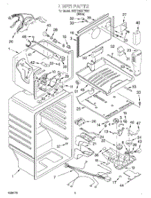 02 - Liner parts for Whirlpool Refrigerator 3VET23DKFW02 from AppliancePartsPros.com