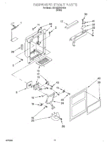 08 - Dispenser Front parts for Whirlpool Refrigerator 6ED22ZRXDW00 from AppliancePartsPros.com