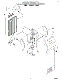 05 - Air Flow parts for Whirlpool Refrigerator ED22DKXDN00 from AppliancePartsPros.com