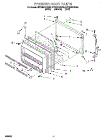 07 - Freezer Door, Lit / Optional parts for Whirlpool Refrigerator 8ET22DKXDG00 from AppliancePartsPros.com