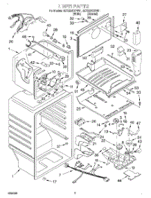 02 - Liner parts for Whirlpool Refrigerator 3ET22DKXFW01 from AppliancePartsPros.com