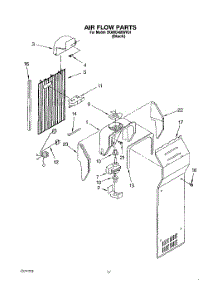 10 - Airflow parts for Whirlpool Refrigerator 3XARG486WP01 from AppliancePartsPros.com