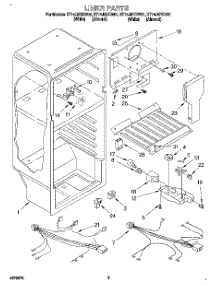 03 - Liner, Lit / Optional parts for Whirlpool Refrigerator ET14JMYDN01 from AppliancePartsPros.com