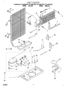 04 - Unit parts for Whirlpool Refrigerator ET14JMYDN01 from AppliancePartsPros.com