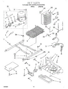 09 - Unit parts for Whirlpool Refrigerator ED25RQXFW00 from AppliancePartsPros.com
