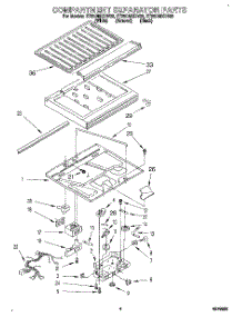 03 - Compartment Separator parts for Whirlpool Refrigerator ET25DMXDN00 from AppliancePartsPros.com