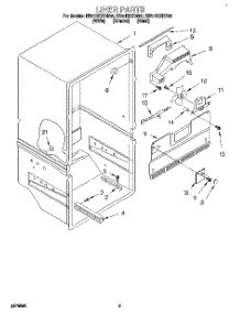 02 - Liner parts for Whirlpool Refrigerator EB21DKXDN00 from AppliancePartsPros.com