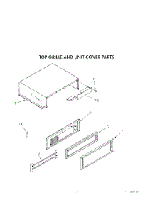 05 - Top Grille And Unit Cover parts for Whirlpool Refrigerator ARG4901 from AppliancePartsPros.com
