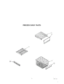 09 - Freezer Shelf parts for Whirlpool Refrigerator ARG4901 from AppliancePartsPros.com