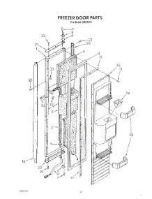 12 - Freezer Door parts for Whirlpool Refrigerator ARG4901 from AppliancePartsPros.com