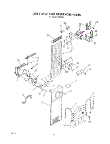 17 - Air Flow And Reservoir parts for Whirlpool Refrigerator ARG4901 from AppliancePartsPros.com