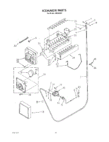 19 - Icemaker, Lit / Optional parts for Whirlpool Refrigerator ARG4901 from AppliancePartsPros.com
