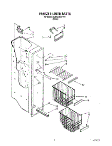 04 - Freezer Liner parts for Whirlpool Refrigerator 3XARG484WP00 from AppliancePartsPros.com