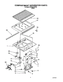 03 - Compartment Separator parts for Whirlpool Refrigerator 3XARG475WP02 from AppliancePartsPros.com