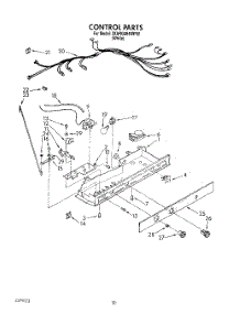 12 - Control, Lit / Optional parts for Whirlpool Refrigerator 3XARG484WP00 from AppliancePartsPros.com