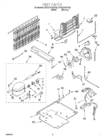 05 - Unit parts for Whirlpool Refrigerator 8ET22DKXFW02 from AppliancePartsPros.com