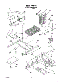 10 - Unit parts for Whirlpool Refrigerator 3XARG497WP00 from AppliancePartsPros.com