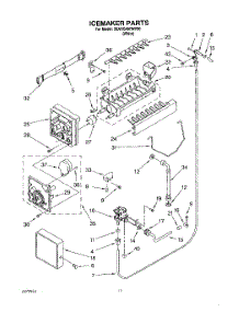 11 - Icemaker parts for Whirlpool Refrigerator 3XARG497WP00 from AppliancePartsPros.com