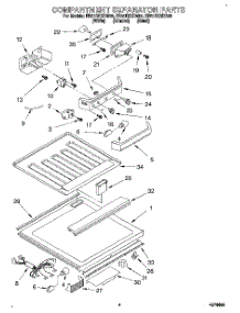 03 - Compartment Separator parts for Whirlpool Refrigerator EB21DKXDB00 from AppliancePartsPros.com