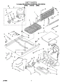 05 - Unit parts for Whirlpool Refrigerator EB21DKXDB00 from AppliancePartsPros.com