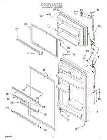 02 - Door parts for Whirlpool Refrigerator ET18SCRFW01 from AppliancePartsPros.com