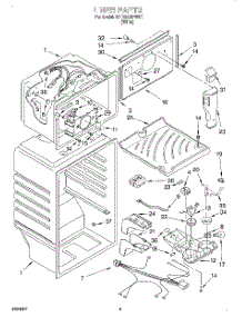 03 - Liner parts for Whirlpool Refrigerator ET18SCRFW01 from AppliancePartsPros.com