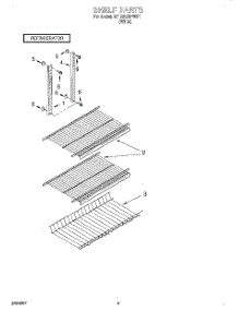 05 - Shelf, Lit / Optional parts for Whirlpool Refrigerator ET18SCRFW01 from AppliancePartsPros.com