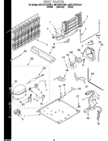 05 - Unit parts for Whirlpool Refrigerator 8ET21DKXDN01 from AppliancePartsPros.com