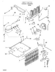 04 - Unit parts for Whirlpool Refrigerator ET18SCRFW02 from AppliancePartsPros.com