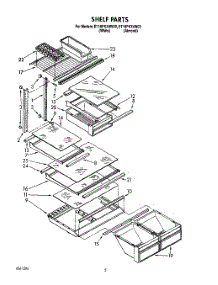 04 - Shelf parts for Whirlpool Refrigerator ET18PKXAN00 from AppliancePartsPros.com