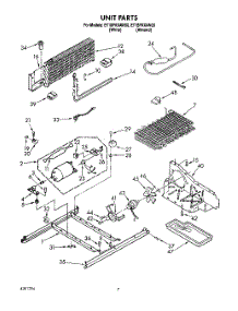 06 - Unit parts for Whirlpool Refrigerator ET18PKXAN00 from AppliancePartsPros.com