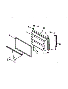 Freezer Door parts for Whirlpool Refrigerator GT22DKMXGW00 from AppliancePartsPros.com