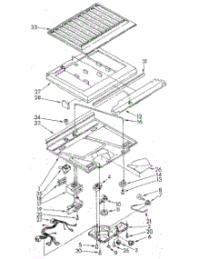 Compartment Separator parts for Whirlpool Refrigerator ET18GKXSF06 from AppliancePartsPros.com