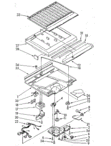 Compartment Separator parts for Whirlpool Refrigerator ET18GKXSN03 from AppliancePartsPros.com