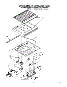 03 - Compartment Separator parts for Whirlpool Refrigerator ET18PKXZG00 from AppliancePartsPros.com