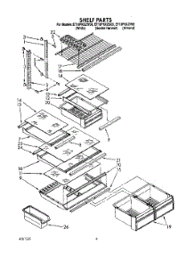 04 - Shelf parts for Whirlpool Refrigerator ET18PKXZG00 from AppliancePartsPros.com