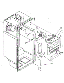 Liner parts for Whirlpool Refrigerator ET18GKXSN10 from AppliancePartsPros.com