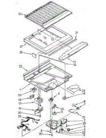 Compartment Separator parts for Whirlpool Refrigerator ET18GKXSN10 from AppliancePartsPros.com