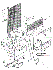 Unit parts for Whirlpool Refrigerator ET18GKXSN10 from AppliancePartsPros.com