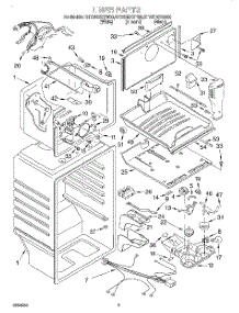 02 - Liner parts for Whirlpool Refrigerator GT22DMXGN00 from AppliancePartsPros.com