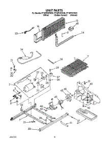06 - Unit parts for Whirlpool Refrigerator ET18PKXZG00 from AppliancePartsPros.com