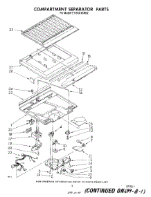 04 - Compartment Separator parts for Whirlpool Refrigerator ET18GKXSW02 from AppliancePartsPros.com