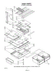 05 - Shelf parts for Whirlpool Refrigerator ET18GKXSW02 from AppliancePartsPros.com
