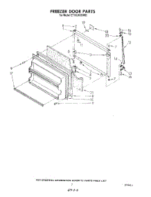 06 - Freezer Door parts for Whirlpool Refrigerator ET18GKXSW02 from AppliancePartsPros.com