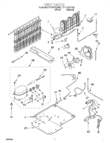 04 - Unit parts for Whirlpool Refrigerator ET18PKXGW00 from AppliancePartsPros.com